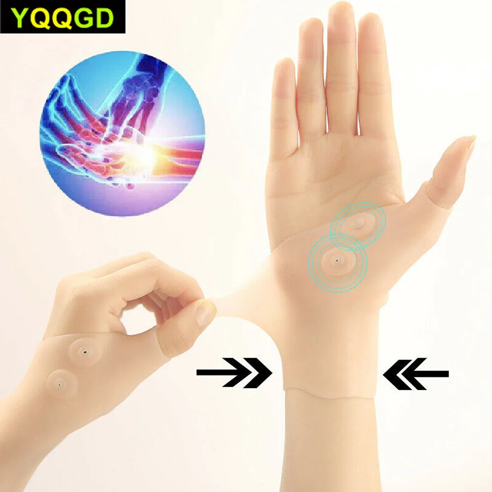 

1Pcs Magnetic Therapy Wrist Glove Silicone Arthritis Pain Relief Wrist Glove Heal Joints Pressure Corrector Glove