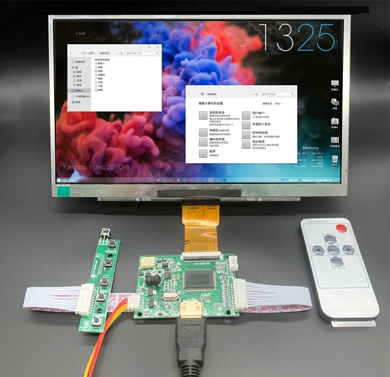10 1 дюймовый 1024*600 экран ЖК TFT-монитор для Lattepanda Raspberry Pi Banana плата драйвера