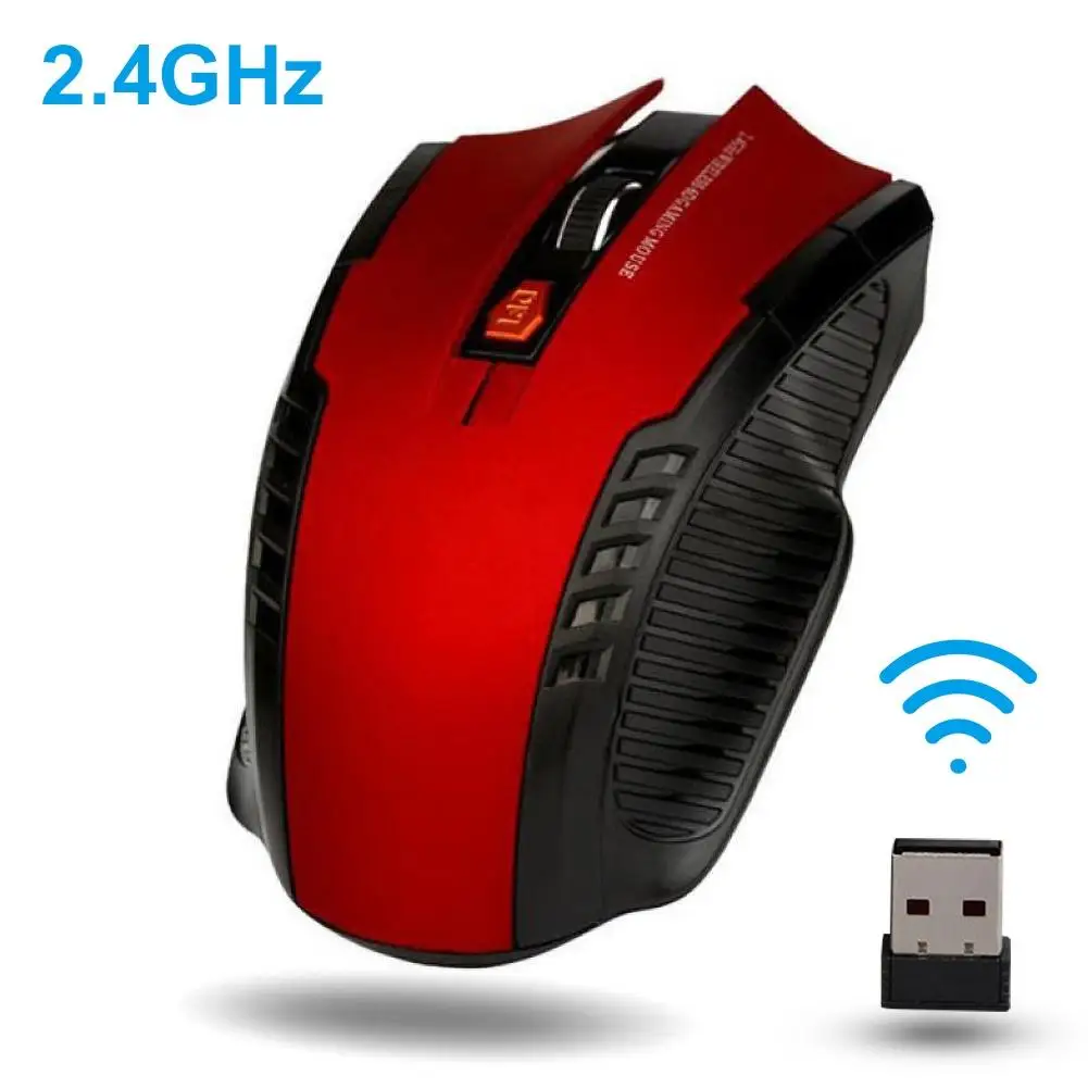 Ergonomic 6 Keys 1600DPI 2.4GHz Wireless Gaming Mouse USB Receiver for PC Laptop | Компьютеры и офис