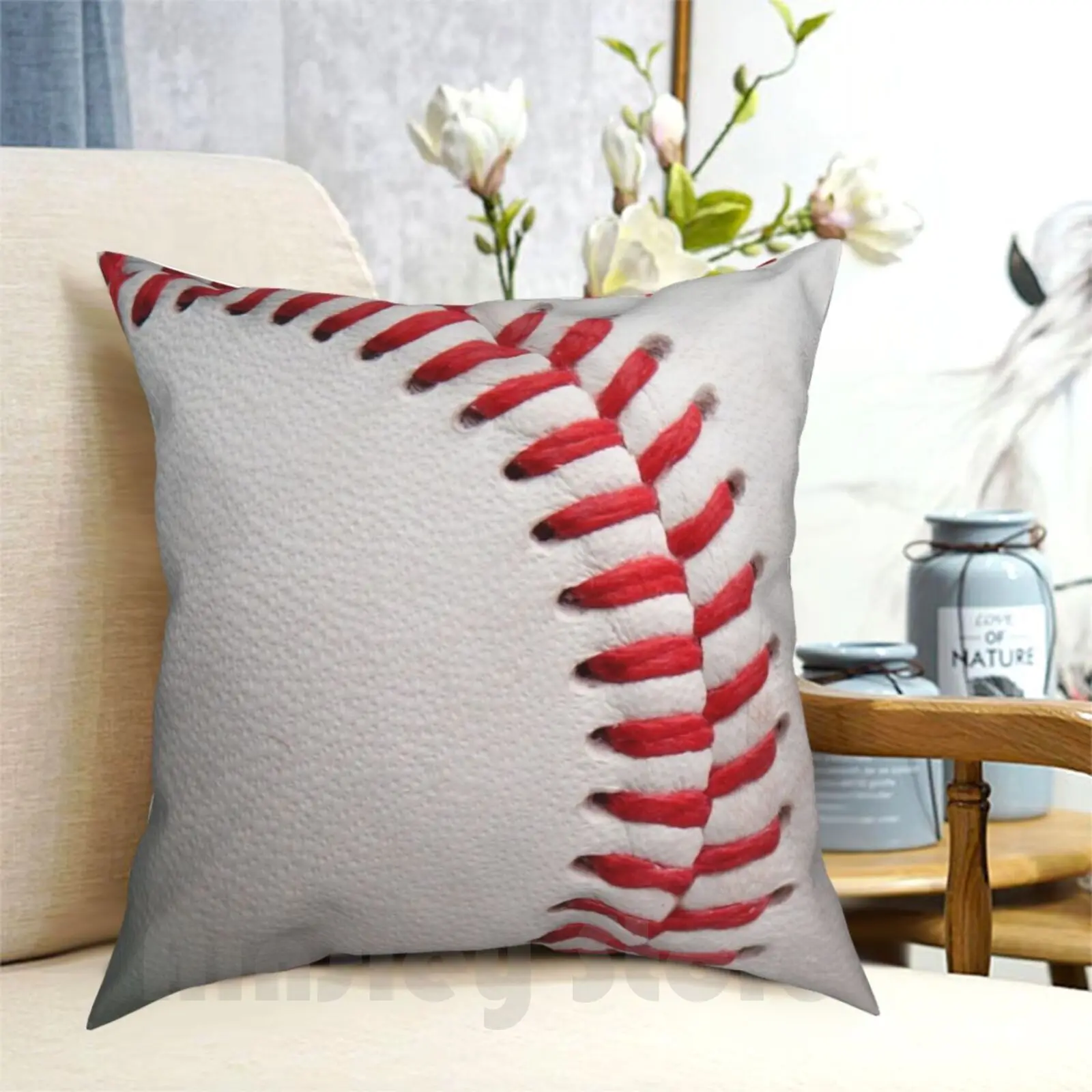 

Man Cave Throw Pillow Series-Baseball Pillow Case Printed Home Soft Throw Pillow Man Cave Series Man Cave Mancave