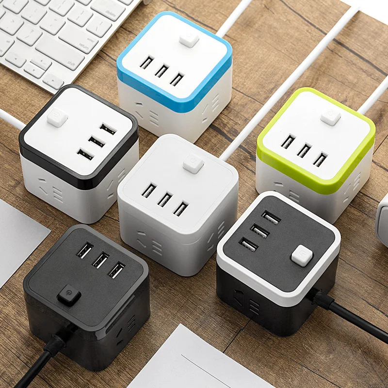 Топ бренд куб разъем модная вилка USB адаптер розетки интеллектное устройство передачи энергии полосы