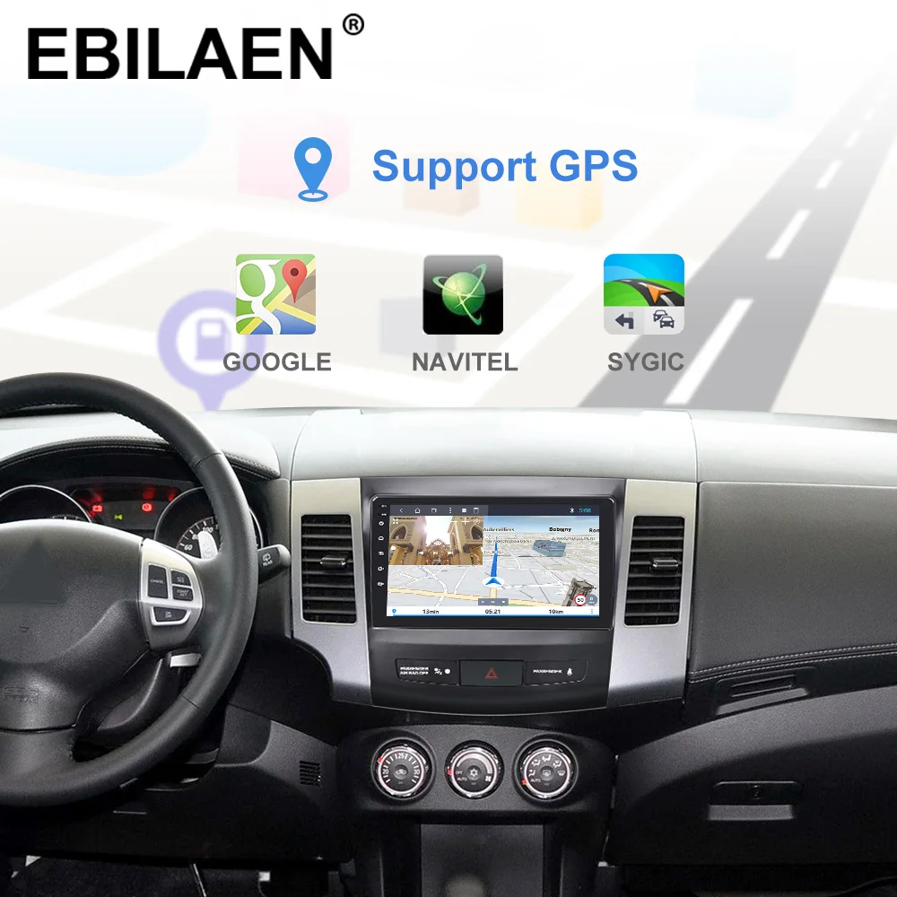 YUEMAIN автомобильный DVD мультимедийный плеер для Mitsubishi Outlander XL/2 2005 2014 2din Android 8 1 радио