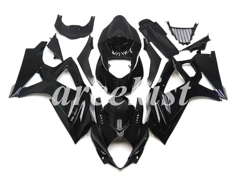 ABS мотоцикл Полный обтекатели комплект подходит для SUZUKI GSX-R1000 GSXR1000 2007 2008 07 08 K7 набор кузова черный