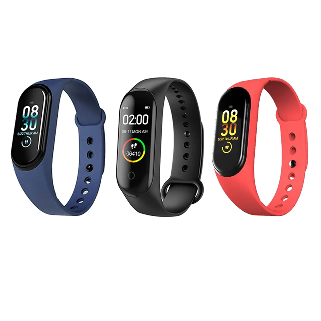

M4 Bluetooth Smart Band Watch Heart Rate & Blood Pressure Monitor Fitness Tracker For Mobile Phone Sports Smartband Wristband