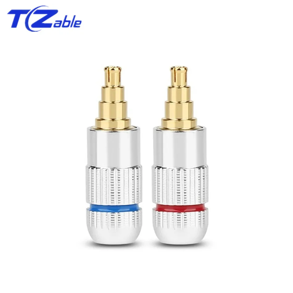 1 Pair HiFi Headphone Plug Beryllium Copper Earphone Pin For IE40 Pro Wire connector Audio Jack Splice Adapter Aluminum Alloy
