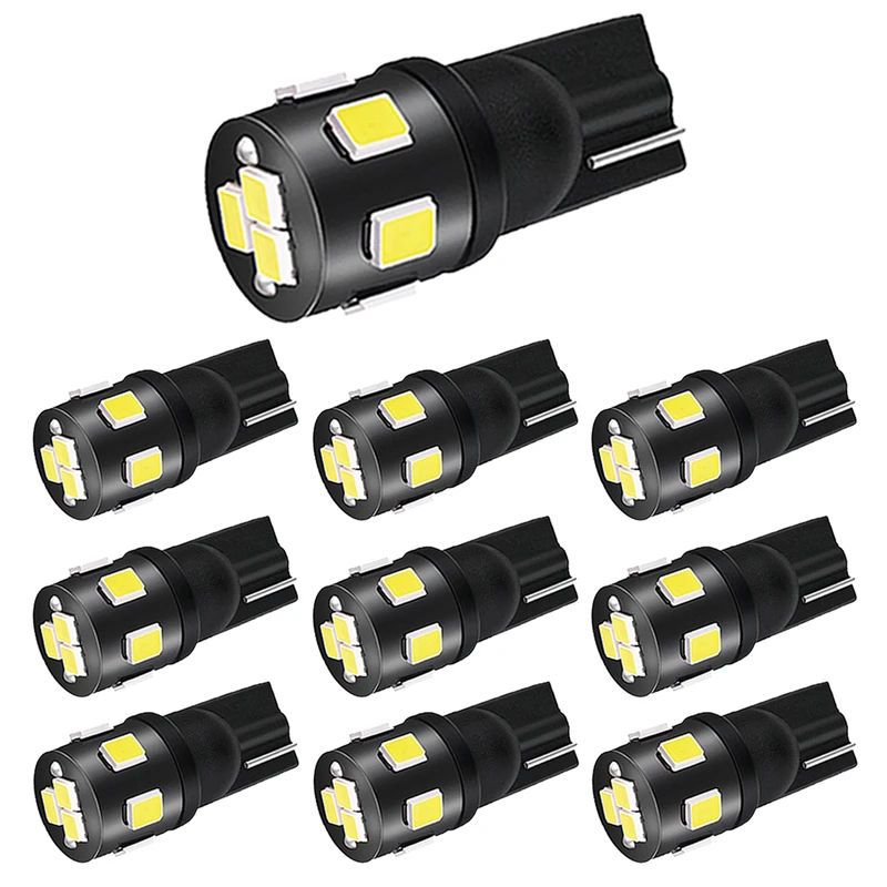 10 шт. Canbus W5W T10 светодиодный лампы для Volvo XC60 XC90 S60 V70 S80 S40 V40 V50 XC70 V60 интерьера