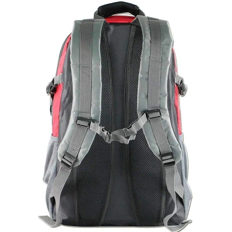 Solar Backpack With Removable Solar Panel Multifunctional Solar Bag For Travel Camping Hiking Red