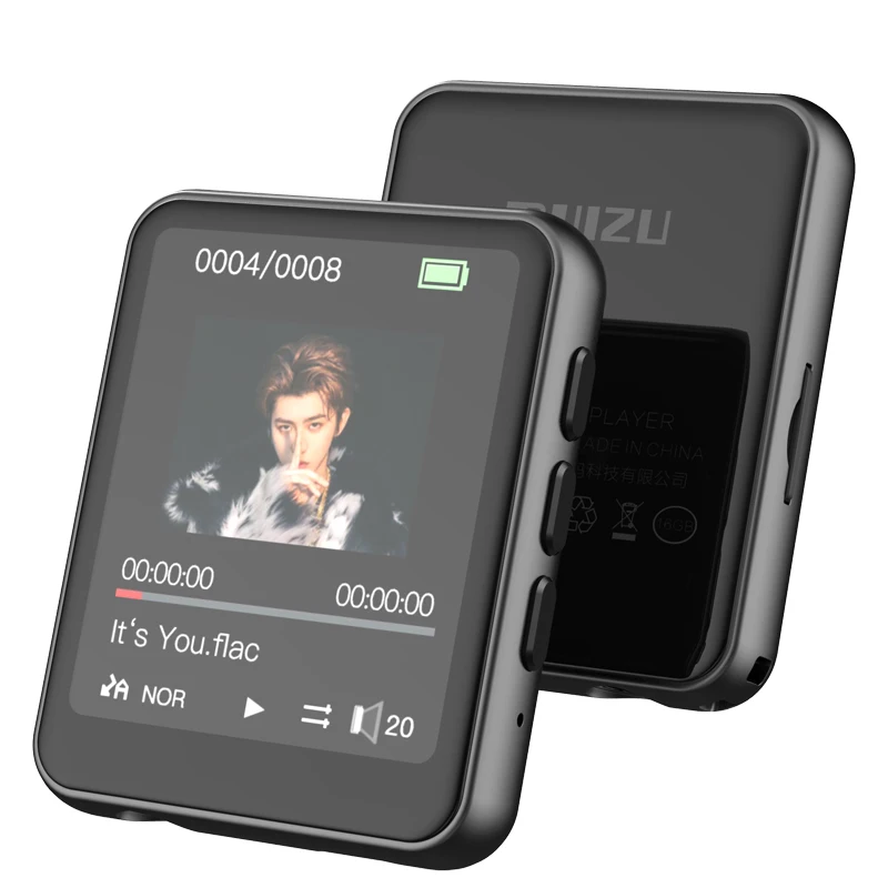 New RUIZU metal Bluetooth MP4 player full touch screen built-in speakers radio recording e-book Music video playback