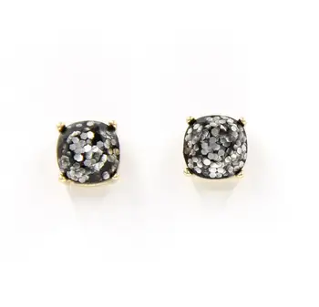 

2020 shinny Cheetah Square Glitter Stud Earrings various color Cute Stud Earrings for Women
