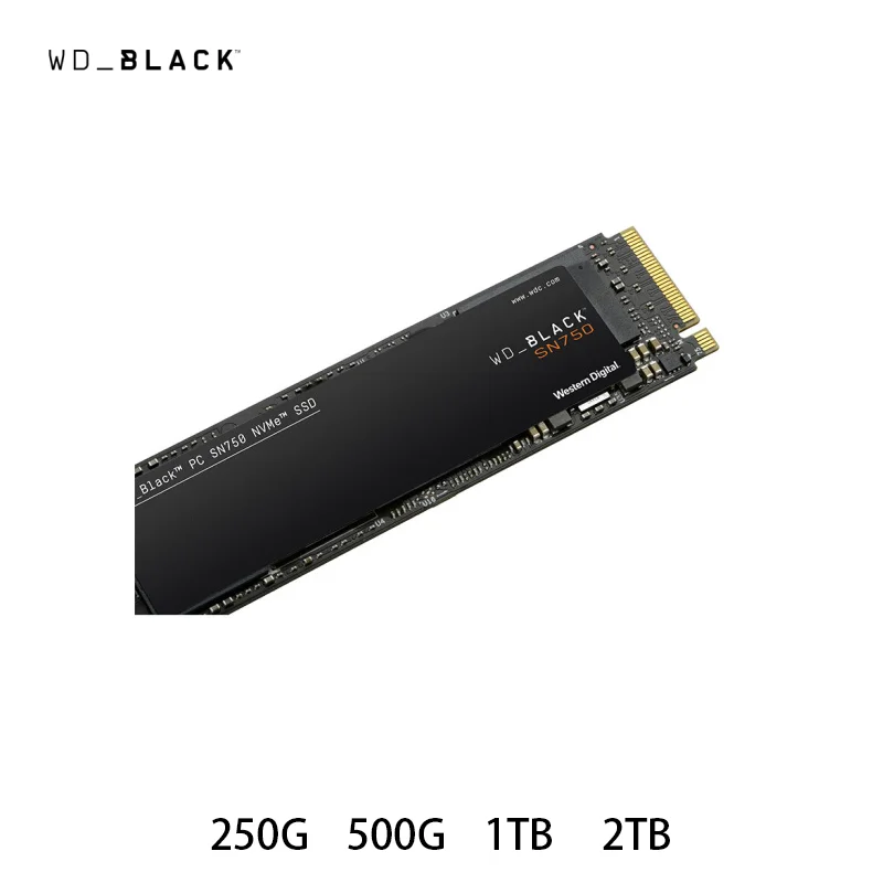 Внутренний твердотельный накопитель Western Digital WD SSD Black 2 ТБ 1 500 гб 250 M.2 2280 NVMe PCIe Gen3 * 4
