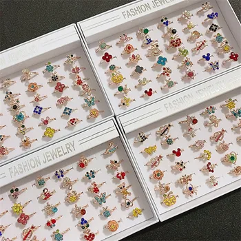 

36 Pcs/lot fashion classical rose gold color women alloy ring lot wholesale jewelry ring set 200728-93