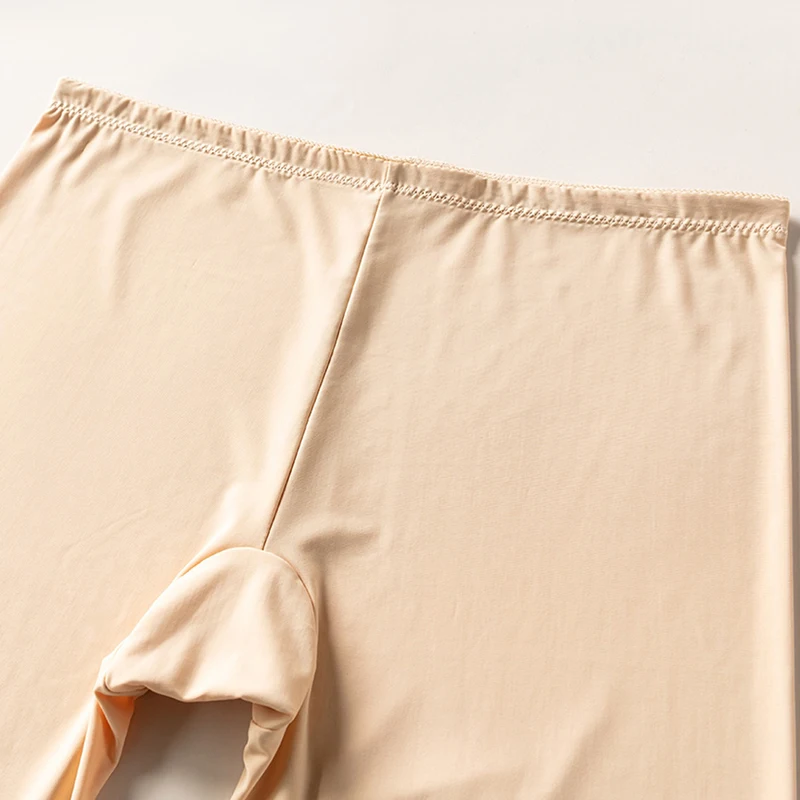 Plus Size Women Shorts Under Skirt Summer Sexy Traceless Thin Ice Silk Safety Short Pants Ladies Pants Underwear Anti Thigh