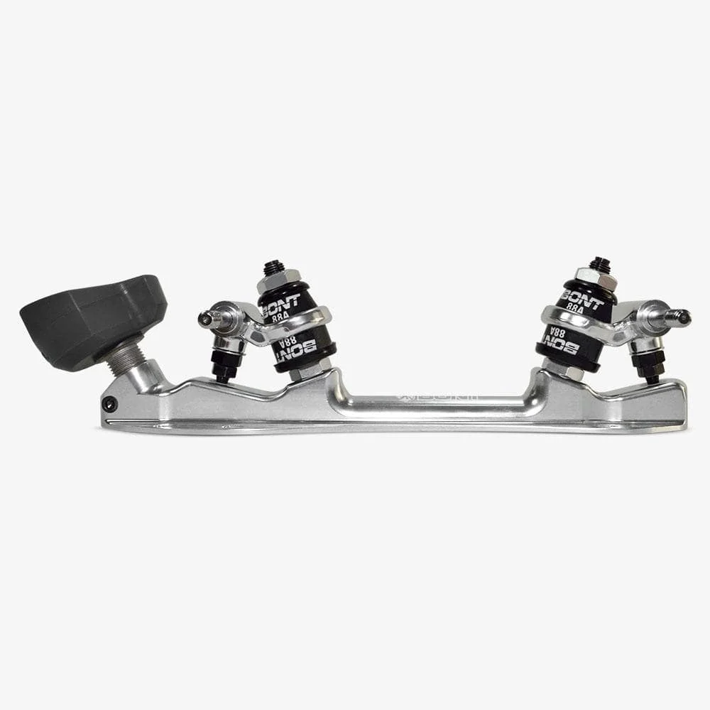 Athena Roller Skate Derby Plate with Toego Toe Stop 20 Degree Action Low Profile Pair 6061 Aluminum Bont Skates 