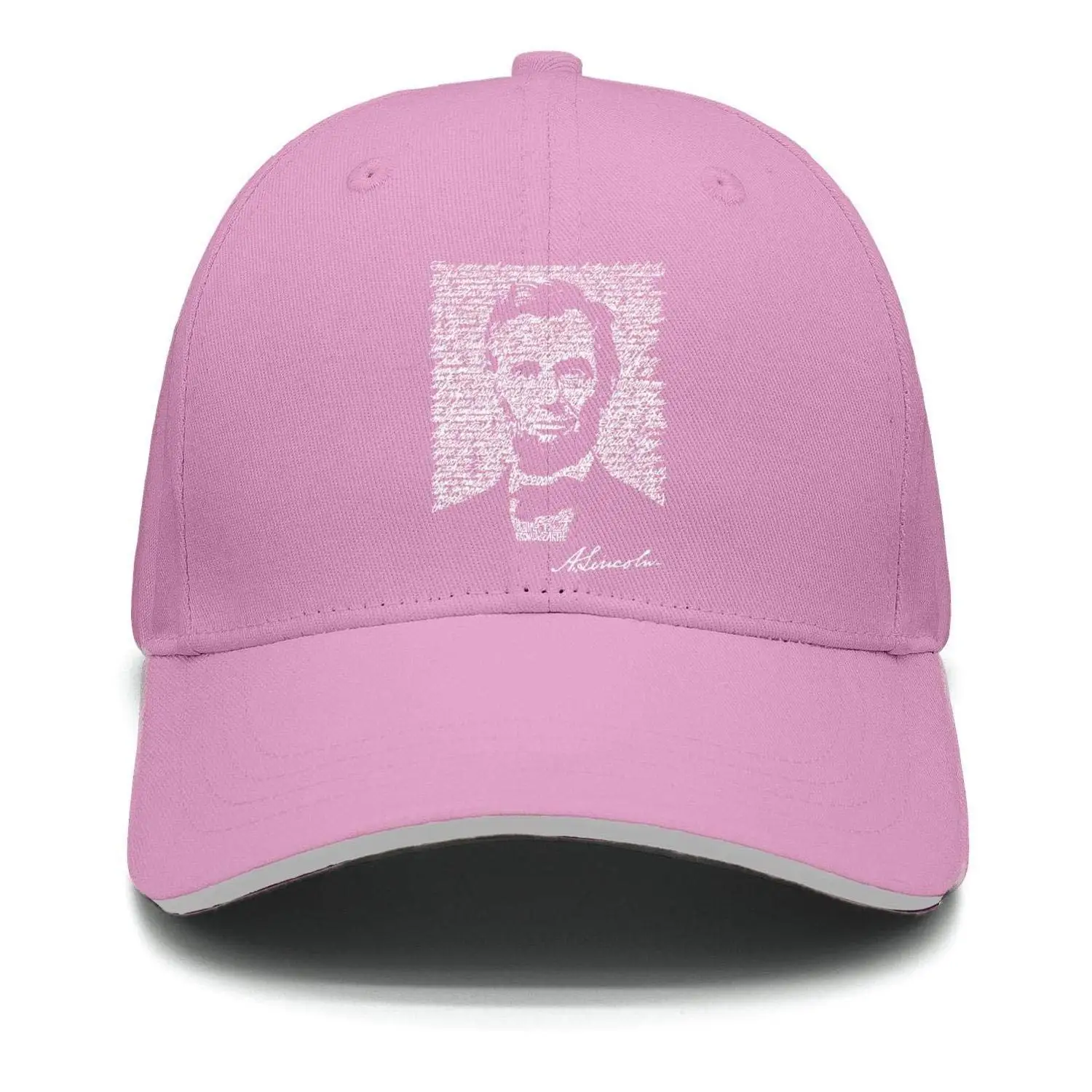 Lincoln Memorial Day письмо портрет Мужские Винтажные Регулируемые Сетки Открытый Хлопок Бейсболки Шляпа