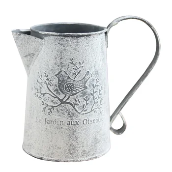 

Holder Vintage Garden Pastoral Style Vases Accessories Ornaments Home Decoration Iron Sheet Flower Bucket Craft Watering Can