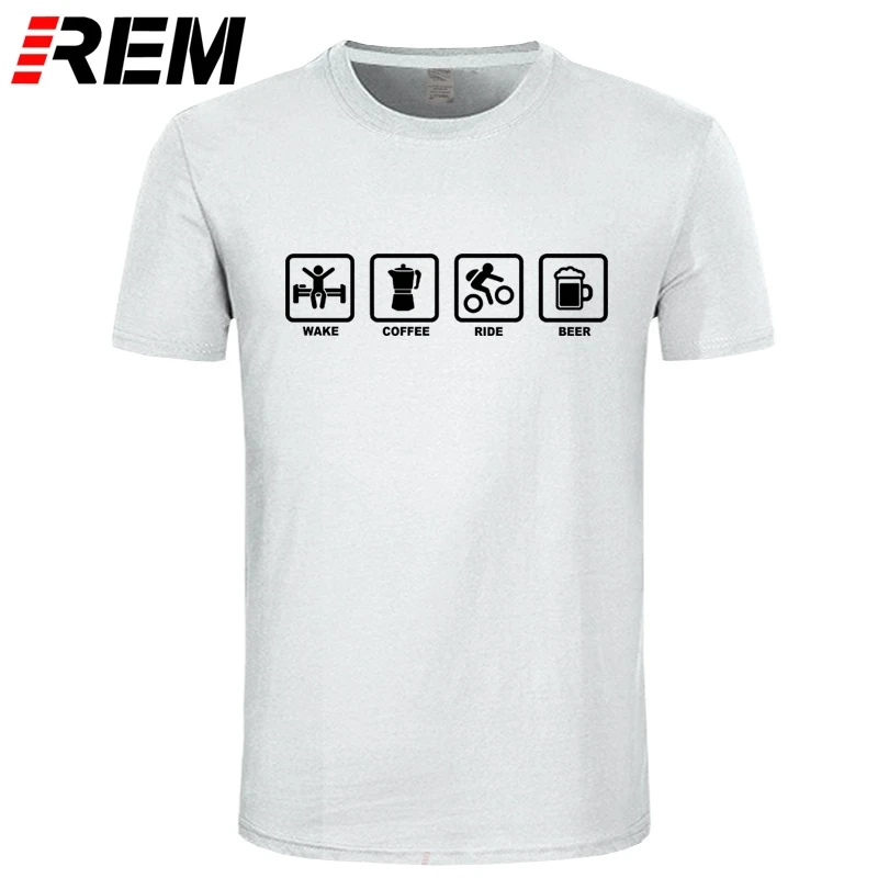 Мужская хлопковая футболка с коротким рукавом принтом кофе|camiseta brand|funny t shirtsbrand