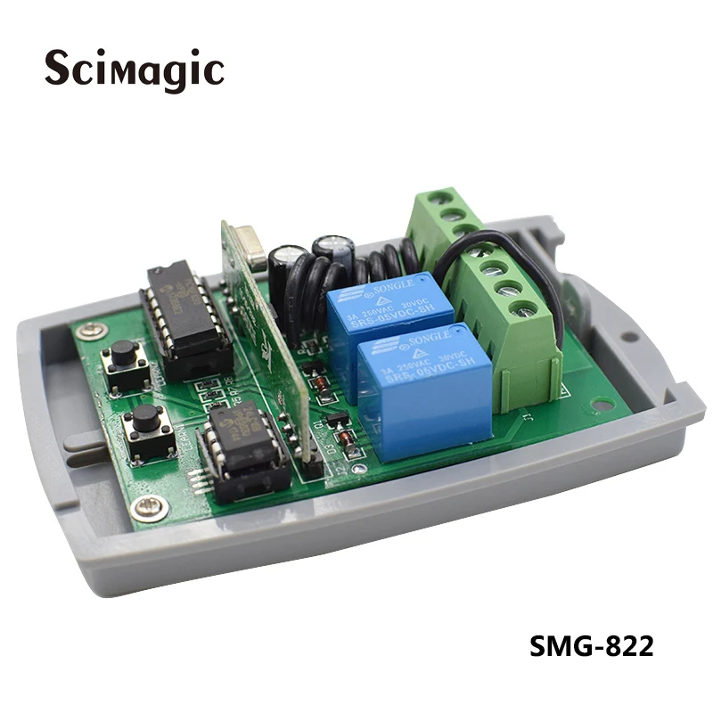 433mhz приемник дистанционного управления 433,92 mhz DC 12-24 v Универсальный Приемник гаражных ворот