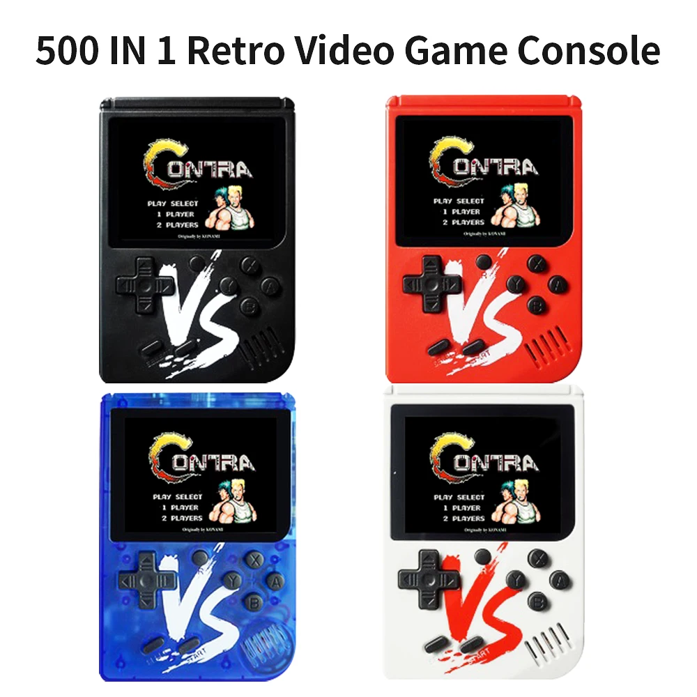 Consola de juegos portátil Retro para niños, miniconsola de bolsillo, 500 juegos en 1