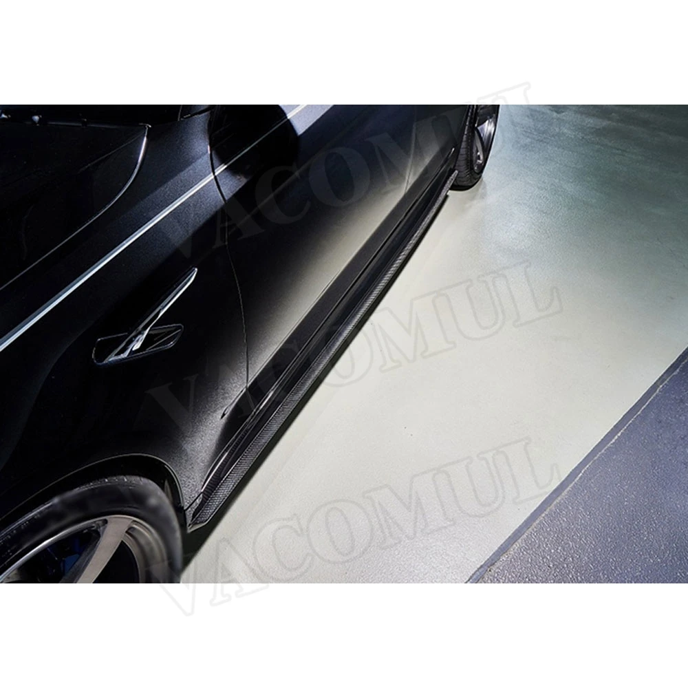 Боковые юбки из углеродного волокна для BMW 5 серии F90 M5 G30 M SPORT 2018 2019 молдинги на