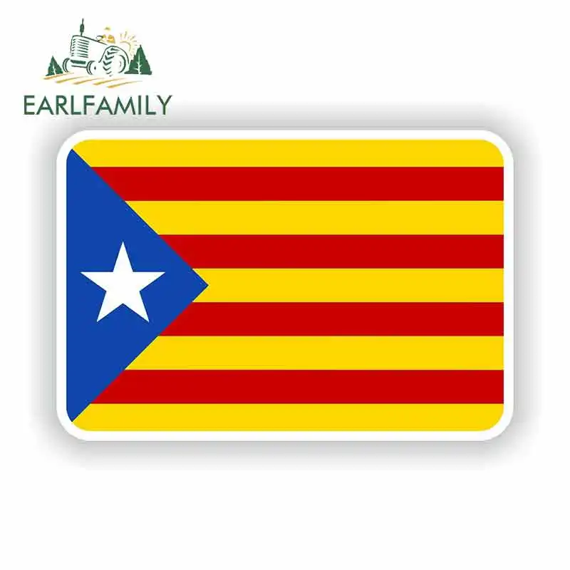 EARLFAMILY 13 см x 8 7 для Каталония Cataluna флаг виниловые наклейки на машину JDM