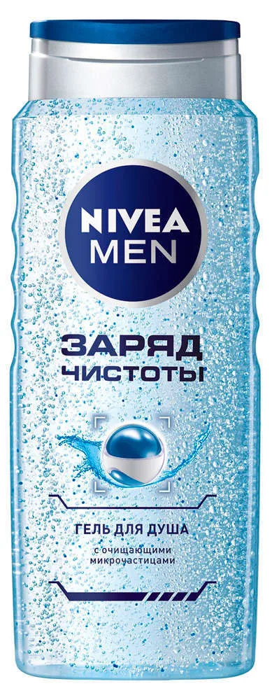 Гель для душа мужской «Заряд чистоты» Nivea, 500 мл