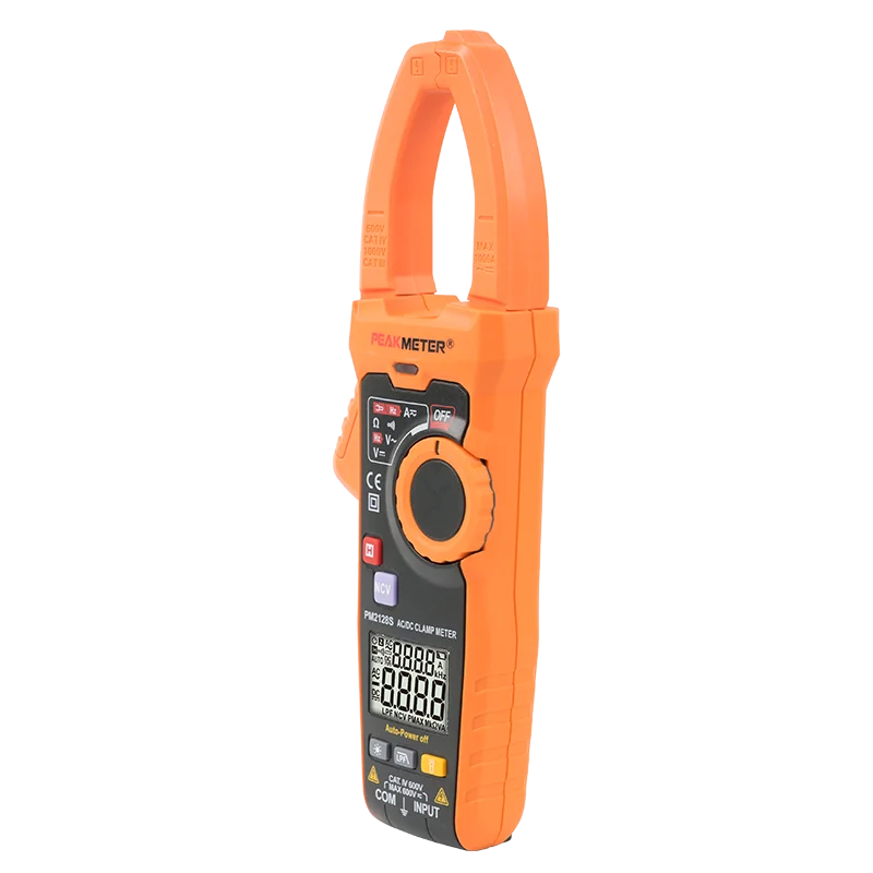 PEAKMETER PM2128S умный Ручной цифровой измеритель напряжения 1000 А измерения тока