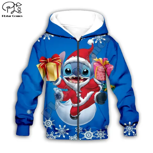 Kids Zipper Hoodie Детская одежда; толстовка с 3D-принтом Санта-Клауса; пуловер с принтом для маленьких мальчиков и девочек; свитер с длинными рукавами и героями мультфильмов; Рождественский костюм; 9 - Цвет: Kids Zipper Hoodie