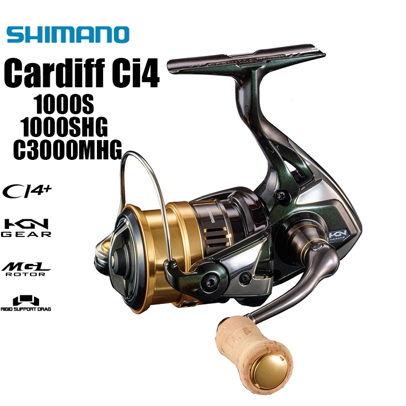 

Shimano Original CARDIFF CI4+ 1000S 1000SHG C3000MHG 5.0/6.0 COLD LUMINIUM SPOOL WATERPROOF DRAG Saltwater Fishing Reels