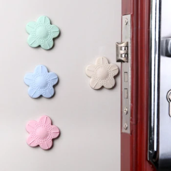 

10PCS Thicken Mute Door Stopper Flower Shape Door Crash Pad Wall Protector Pads Anti Collision Pads Baby Safety Protection