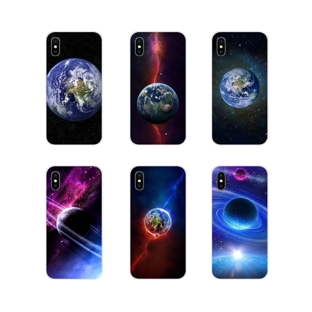 Для Apple iPhone X XR XS 11Pro MAX 4S 5C SE 6S 7 8 Plus ipod touch 5 6 Earth And Planet аксессуары чехлы для телефонов