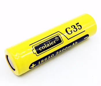 

1PCS Colaier 18650 3400mah 3500 mAh G35 3.7V Li-Ion Rechargeable Battery 20A Lithium Battery High Drain For Flashinglight