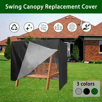 

3-Seater Garden Swing Cover Hammock Patio Cover Waterproof Outdoor Yard Garden Chair Cover UV Sun Rain Sofa Protection Case Bags