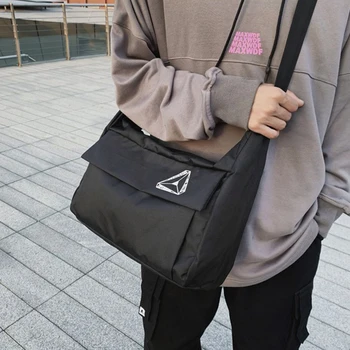 

High Quality Women's Crossbody Bag Unisex Handbag Street Hip Hop Shoulder Messenger Bags Female Large Capacity School Bag