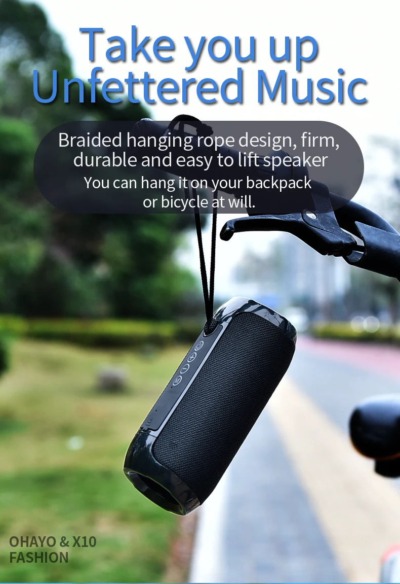US $12.54 - 18.62 TG117 Bluetooth Speaker Portable Wireless Speaker Sound System 3D Stereo Music Surround Soundbar TF /AUX /USB caixa de som