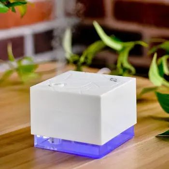 

2019LED Blue Light Night Lamp Aroma Essential Oil Diffuser Mini Air Purifier Mist Maker for Office Home Ultrasonic Humidifier