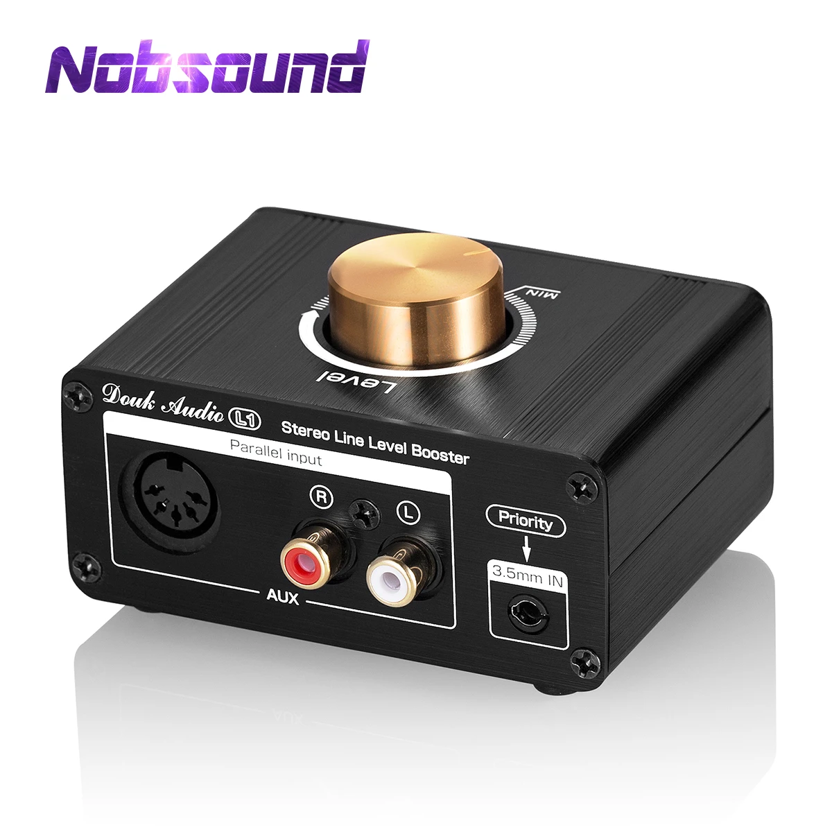 Nobsound Hifi Stereo Line Level Pre Amplifier Mini Audio Signal Booster db High Gain Preamp Volume Control For Ipod Mp3 Phone Amplifier Aliexpress