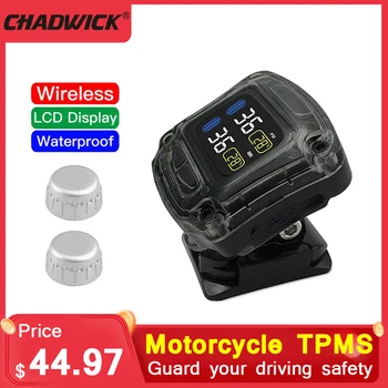 

2PCS Sensor TPMS Tire Pressure Monitoring System USB Interface Motorbike Tire Pressure Alarm Wireless Tire Pressure Monitoring