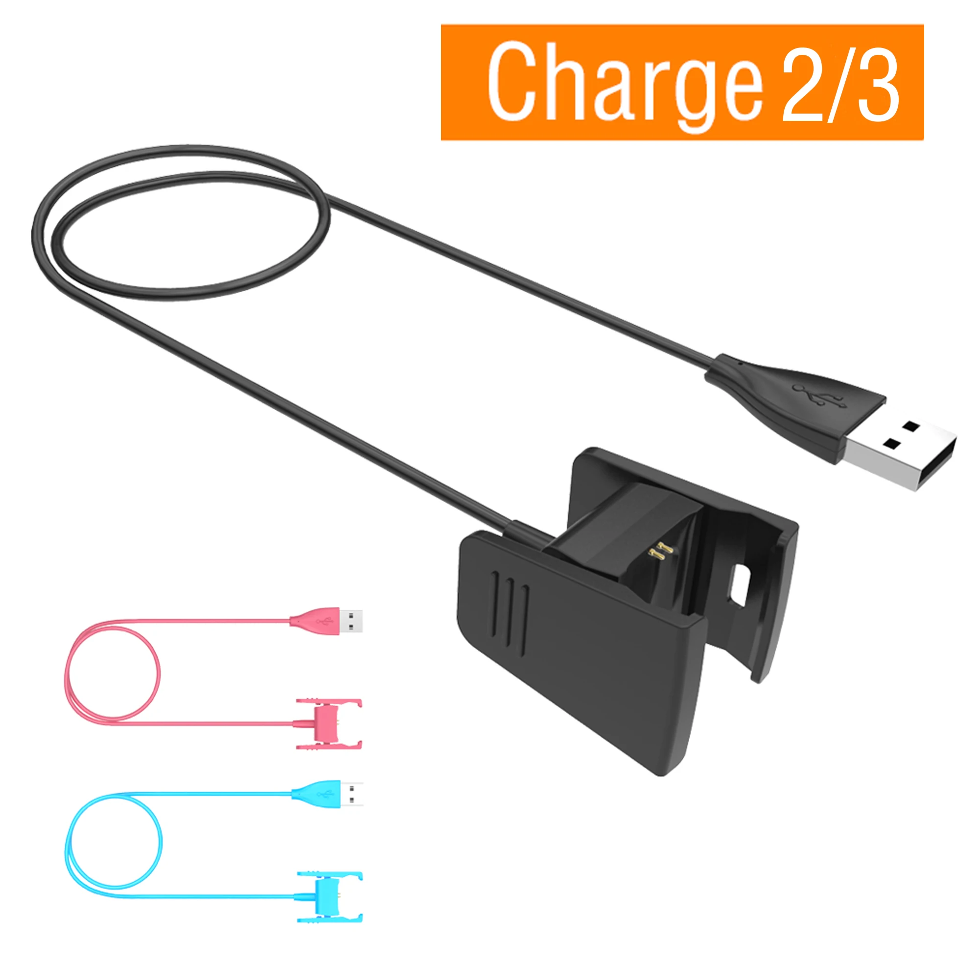 

2020 New USB Charger For Fitbit Charge 2 Band Smart Bracelet Charging Cable for Fitbit Charge 2 3 Wristband Charger Dock Replace