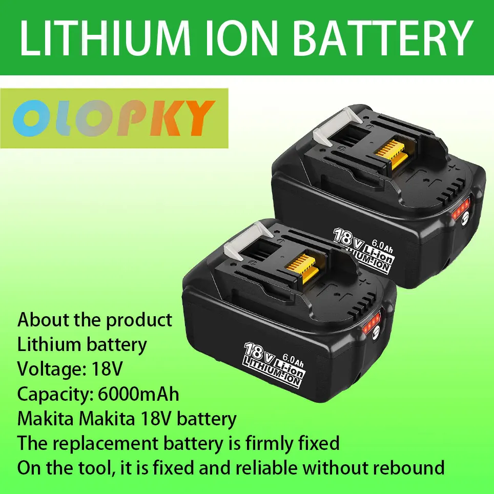 2 pack of upgraded BL1860B replacement battery compatible with Makita 18V BL1860 BL1850B | Электроника