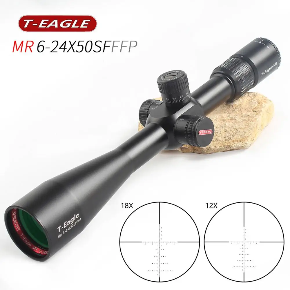 TEAGLE MR6-24x50 FFP оптический прицел боковой parallax охотничий прицел с Mil Dot сетка тактический прицел fit 308win