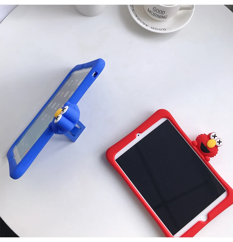Планшет силиконовый чехол с подставкой для Планшеты ipad Mini1 на возраст 2, 3, 4, 5, ipad air 2 3 pro 10,5 Мультфильм защитный чехол для ipad 2, 3, 4 18 9,7