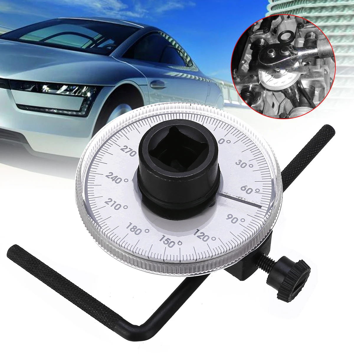 

Car 1/2" Adjustable Drive Angle Torque Gauge Auto Test Diagnotic Meter Garage Tools For BMW Mercedes for Toyota for Ford AT2136