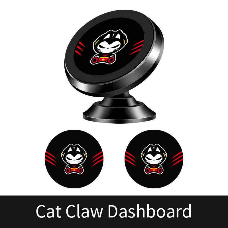 cat claw Автомобильный держатель магнитный автомобильный держатель для телефона Универсальный Магнит для телефона Мобильный держатель телефон для передней панели подставка автомобильное крепление для xiaomi - Цвет: cat claw