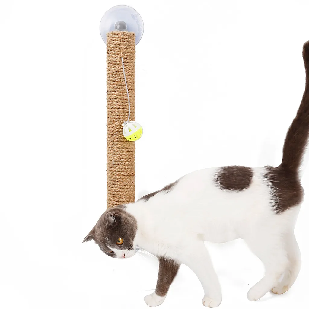 Pet Cat Когтеточка присоска кошка игрушка для окна или стены Когтеточка для кошек