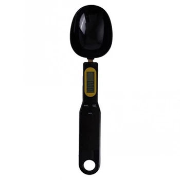 

500G/0.1G Lcd Display Digital Kitchen Measuring Spoon Electronic Digital Spoon Scale Mini Kitchen Scales Baking Supplies Black