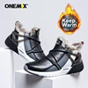 ONEMIX-zapatos de senderismo antideslizantes para mujer, zapatillas de montaña impermeables para mantener el calor, para caminar al aire libre, botas de nieve para invierno ► Foto 2/6