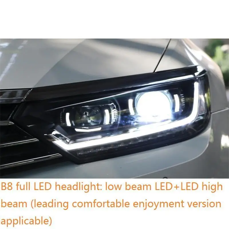 MODEL K Автозапчасти Luces Led Para авто Drl аксессуары автомобильные лампы фары автомобильные фары в сборе 17 18 для Volkswagen Magotan - Цвет: MODEL K