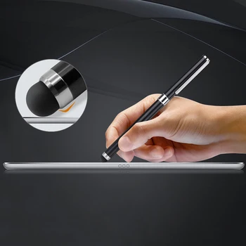 

2in1 Capacitive Pen Touch Screen Drawing Pen Stylus with Conductive Microfiber Touch Sucker Touch Head for Tablet PC Smart Phone