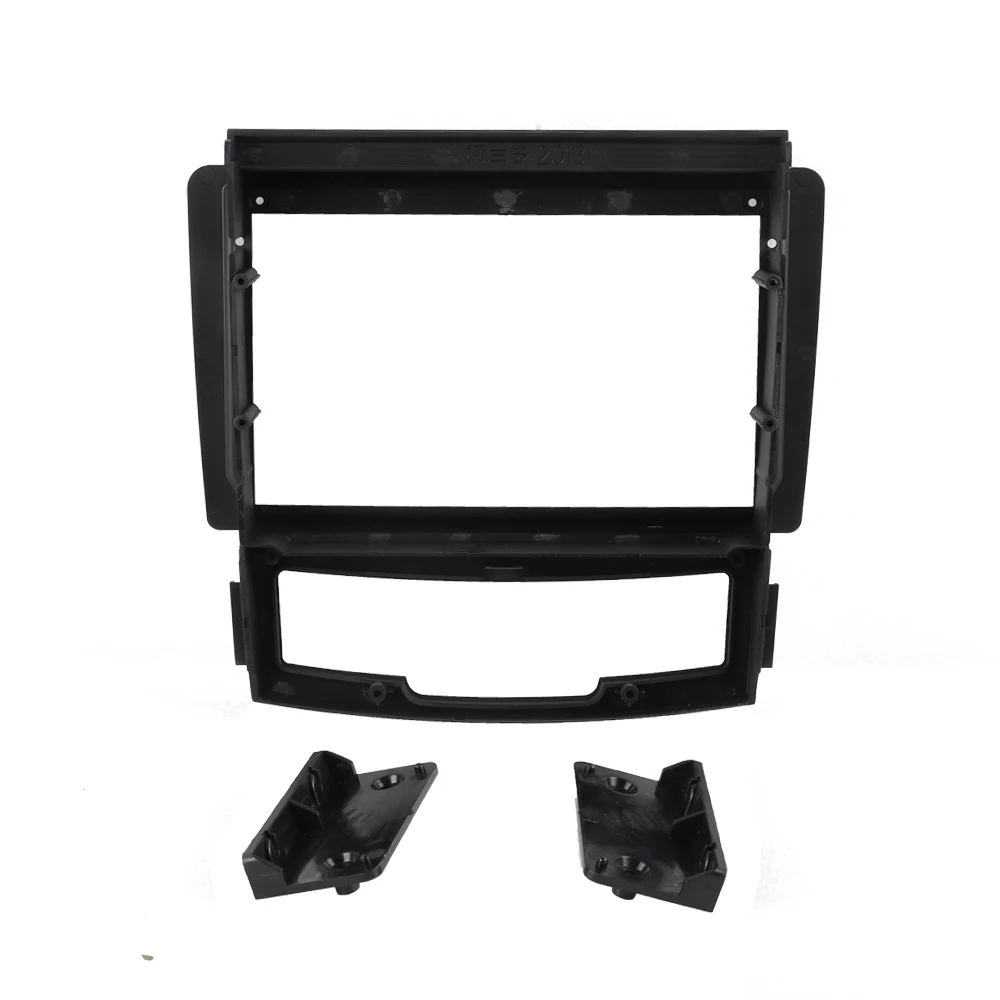 Двойная Din черная отделка Fascia рамка для SsangYong Korando 2011 2013 Установка 9