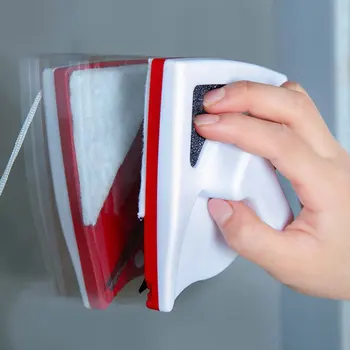 

3-8mm Brush for Washing Household Tools Glasses Wiper Kitchen Double Side Magnetic Window Cleaner Squeegee Scraper Plate Pole